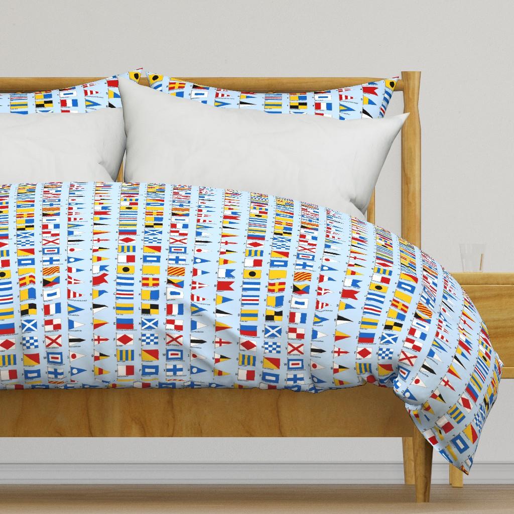 Duvet Covers |   01958929 : nautical signalling flags Duvet Cover Bedding Duvet Covers