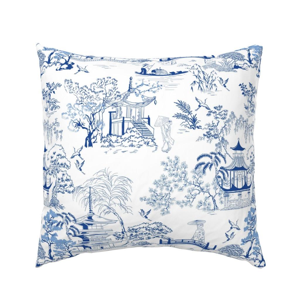 Euro Pillow Shams |   Japanese Pagodas Euro Pillow Sham Bedding Euro Pillow Shams