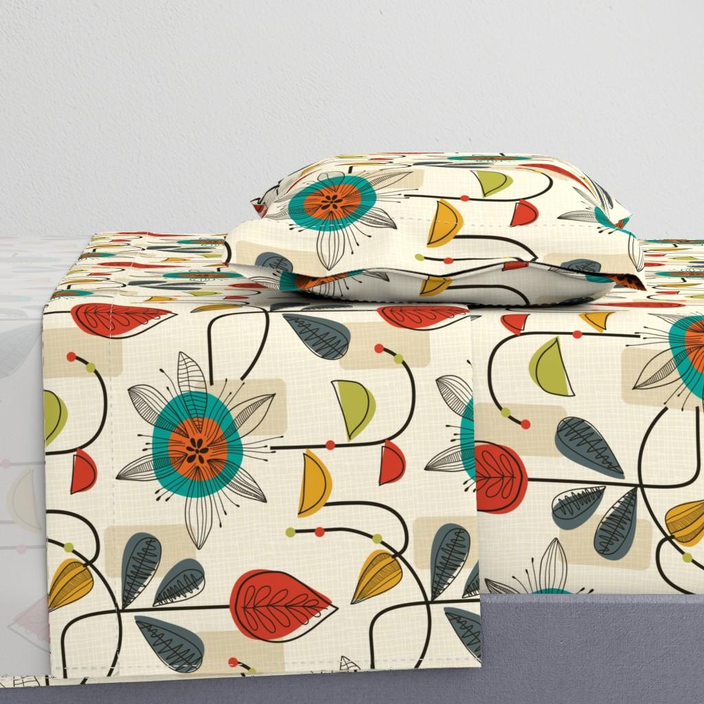 Sheet Sets |   1950’s Mid Century Modern Sheet Set Bedding Sheet Sets