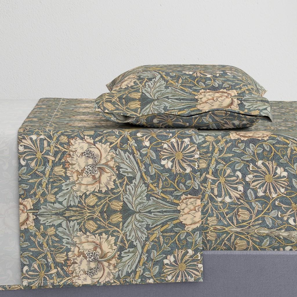 Sheet Sets |   William Morris ~ Honeysuckle Sheet Set Bedding Sheet Sets