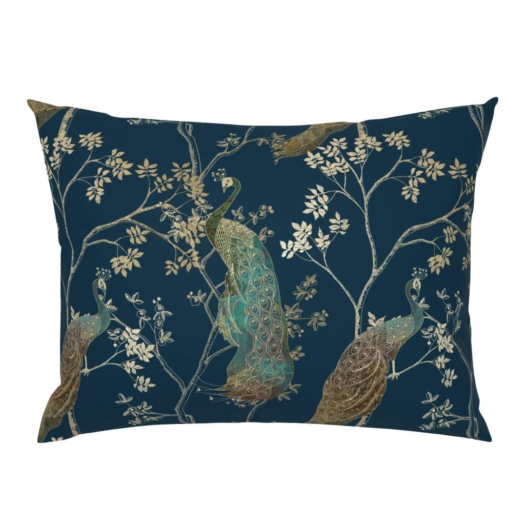 Standard Pillow Shams |   Golden Peacock Standard Pillow Sham Bedding Standard Pillow Shams