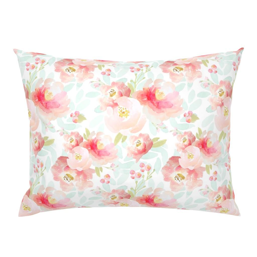 Standard Pillow Shams |   Indy Bloom Design Plush Pink Florals A2 Standard Pillow Sham Bedding Standard Pillow Shams