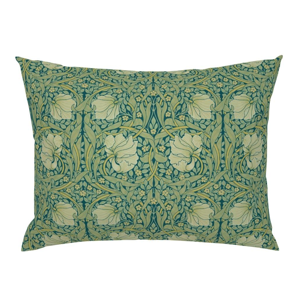 Standard Pillow Shams |   William Morris ~ Antiqued Pimpernel~ Crane  Standard Pillow Sham Bedding Standard Pillow Shams