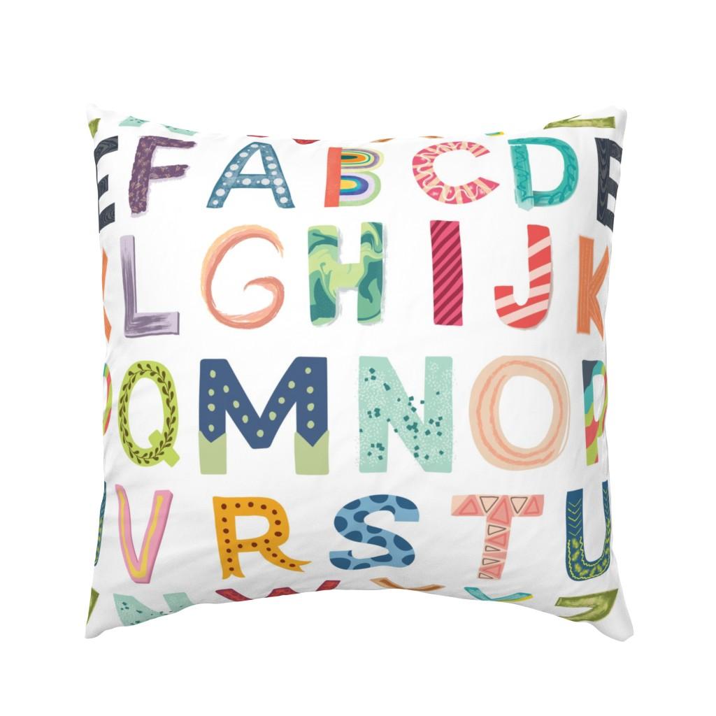 Euro Pillow Shams |   Alphabet blocks Euro Pillow Sham Bedding Euro Pillow Shams