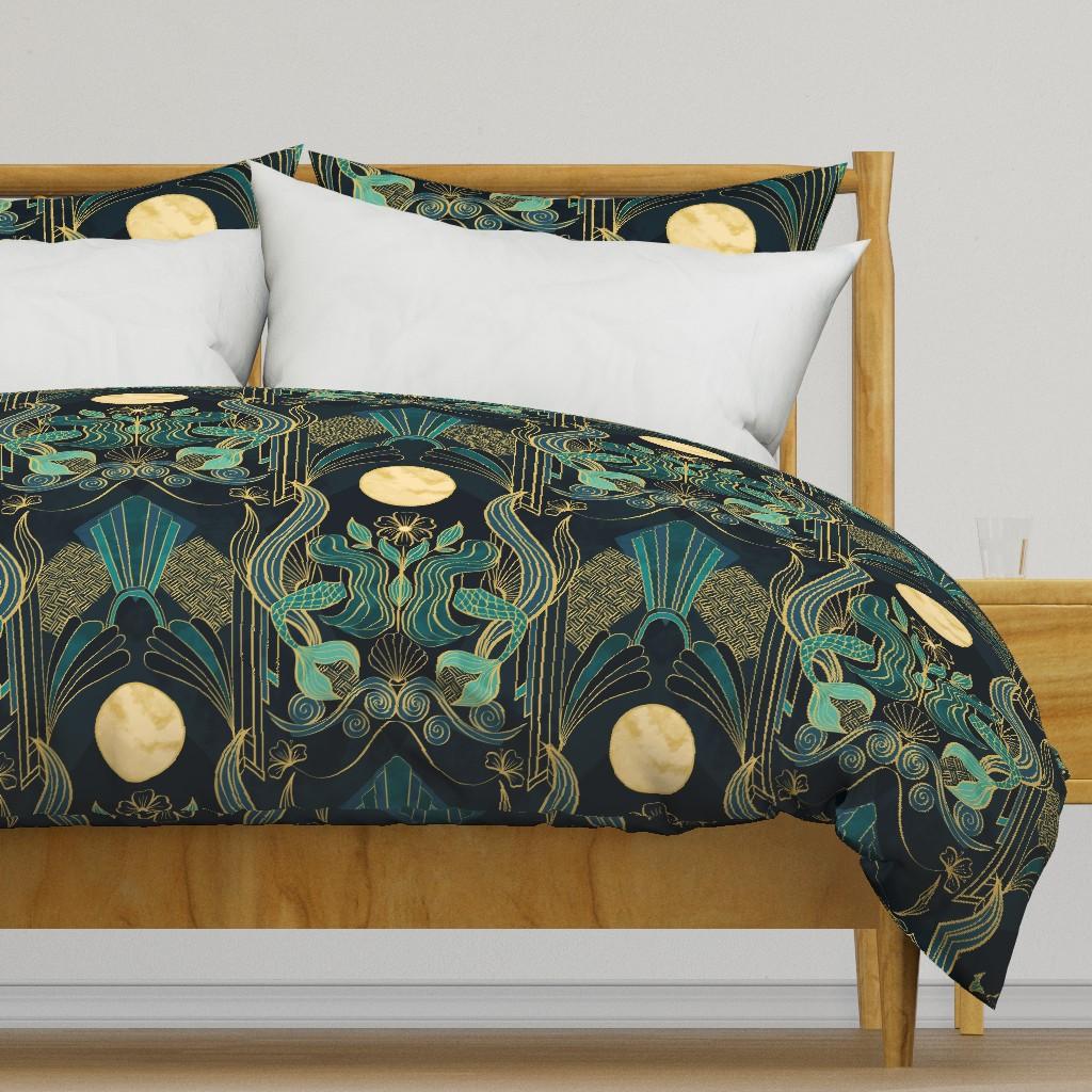 Duvet Covers |   Mermaid in Moonlight Duvet Cover